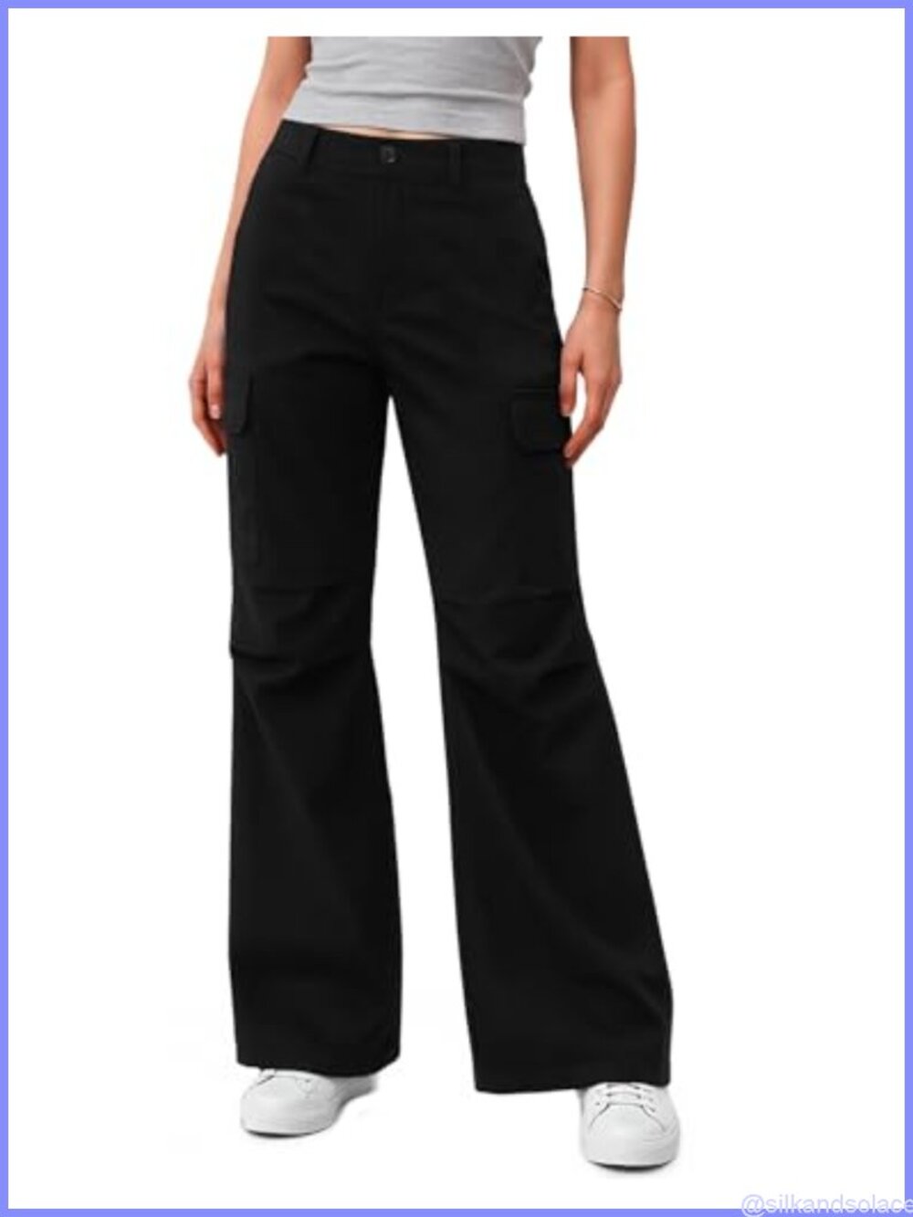 Women's Quick Dry Hiking Cargo Pants with Pockets Baggy Lightweight